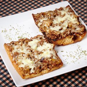 coca de botifarra i ceps